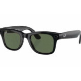Ray-Ban Wayfarer Shiny Black/ G15 Green (50)