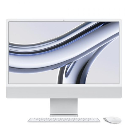 Apple iMac 24 M3 (M3 8-core CPU/8GB/256Gb/10-Core GPU),MQRJ3, Silver