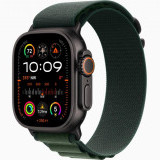Apple Watch Ultra 2 49 �� Titanium Case, ������/Dark Green Alpine Loop (2024)