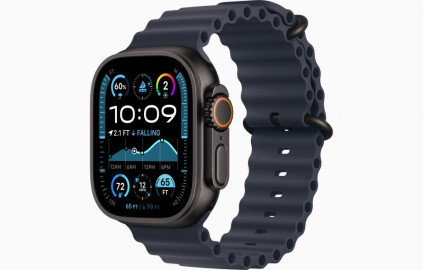 Apple Watch Ultra 2 49 �� Titanium Case, ������/Navy Ocean Band (2024)