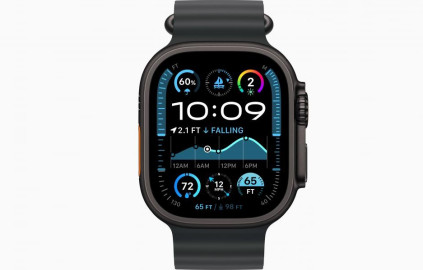 Apple Watch Ultra 2 49 �� Titanium Case, ������/Black Ocean Band (2024)
