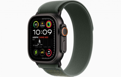 Apple Watch Ultra 2 49 �� Titanium Case, ������/Green Trail Loop (2024)