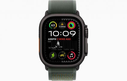 Apple Watch Ultra 2 49 �� Titanium Case, ������/Green Trail Loop (2024)
