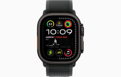 Apple Watch Ultra 2 49 �� Titanium Case, ������/Black Trail Loop (2024)