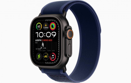 Apple Watch Ultra 2 49 �� Titanium Case, ������/Blue Trail Loop (2024)