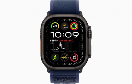 Apple Watch Ultra 2 49 �� Titanium Case, ������/Blue Trail Loop (2024)