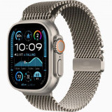 Apple Watch Ultra 2 49 �� Titanium Case, ���������/Natural Titanium Milanese Loop (2024)