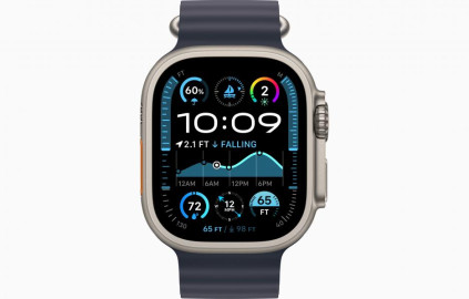 Apple Watch Ultra 2 49 �� Titanium Case, ���������/Navy Ocean Band (2024)