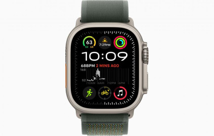 Apple Watch Ultra 2 49 �� Titanium Case, ���������/Green Trail Loop (2024)