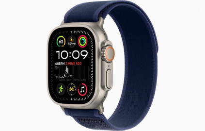 Apple Watch Ultra 2 49 �� Titanium Case, ���������/Blue Trail Loop (2024)