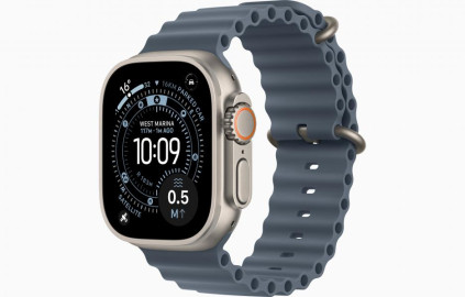 Apple Watch Ultra 3 Natural, Anchor Blue - Ocean Band