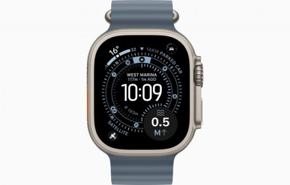 Apple Watch Ultra 3 Natural, Anchor Blue - Ocean Band