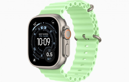 Apple Watch Ultra 3 Natural, Neon Green - Ocean Band
