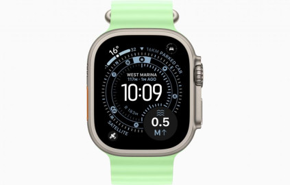 Apple Watch Ultra 3 Natural, Neon Green - Ocean Band