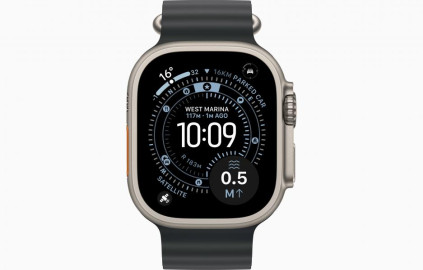 Apple Watch Ultra 3 Natural, Black - Ocean Band