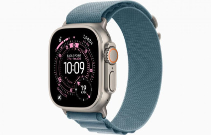 Apple Watch Ultra 3 Natural, Light Blue - Alpine Loop