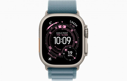 Apple Watch Ultra 3 Natural, Light Blue - Alpine Loop