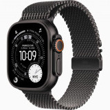 Apple Watch Ultra 3 Black, Titanium Milanese Loop