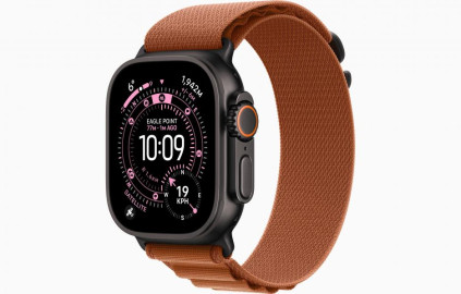 Apple Watch Ultra 3 Black, Terra Cotta - Alpine Loop