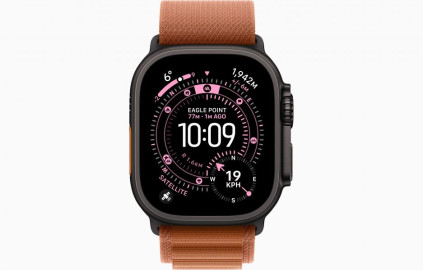 Apple Watch Ultra 3 Black, Terra Cotta - Alpine Loop