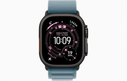 Apple Watch Ultra 3 Black, Light Blue - Alpine Loop