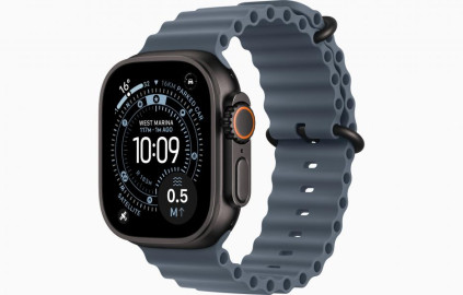 Apple Watch Ultra 3 Black, Anchor Blue - Ocean Band