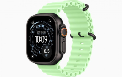 Apple Watch Ultra 3 Black, Neon Green - Ocean Band