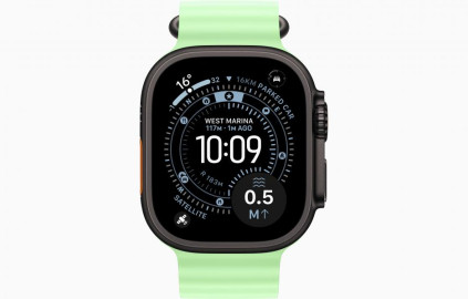 Apple Watch Ultra 3 Black, Neon Green - Ocean Band