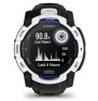 Garmin Instinct 3 (50 ��), Solar Whitestone with Black/Bolt Blue Silicone