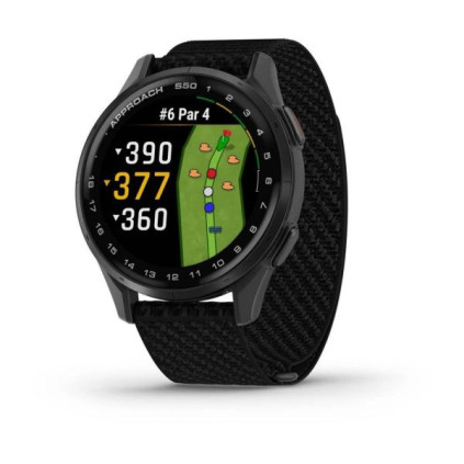 Garmin Approach S50 43mm Black with Black Nylon