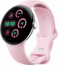 Google Pixel Watch 3 (41mm), Polished Silver Case/Rose Quartz Active Band