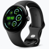 Google Pixel Watch 3 (45mm), Matte Black Case/Obsidian Active Band