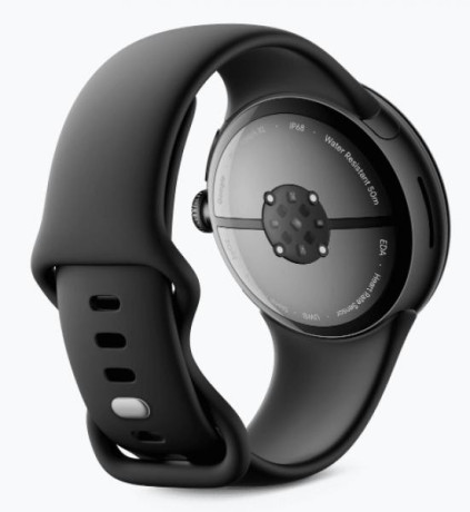 Google Pixel Watch 3 (45mm), Matte Black Case/Obsidian Active Band